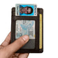 LEATHER Handcrafted Front Pocket Credit Card Holder with RIFD Blocking
