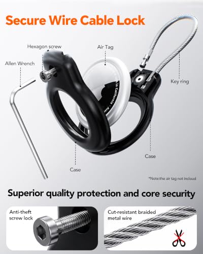 for AirTag Holder Keychain (4 Count)