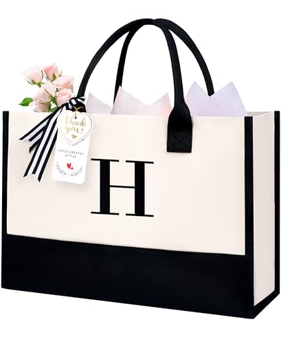 Initial Tote Bag