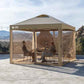 Gazebo 10x10 Pop Up Canopy with Mosquito Netting