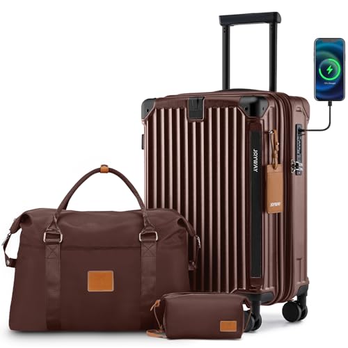 20in Carry On Luggage with Cup Holder and USB Port