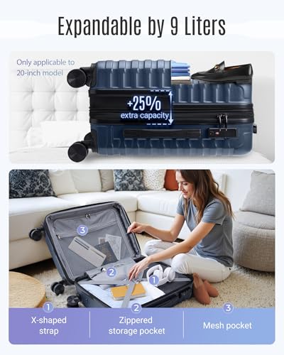 Carry On Luggage 22x14x9 Airline Approved