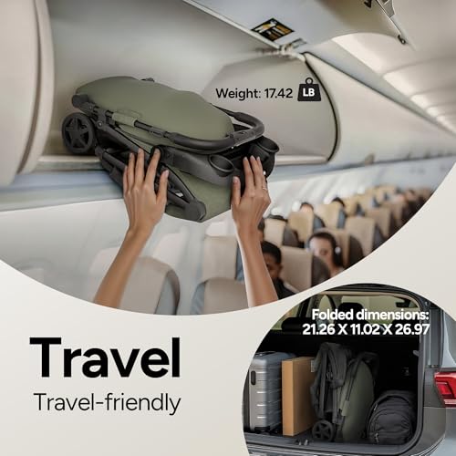 Lithe V2 Lightweight Travel Stroller with Organizer Included