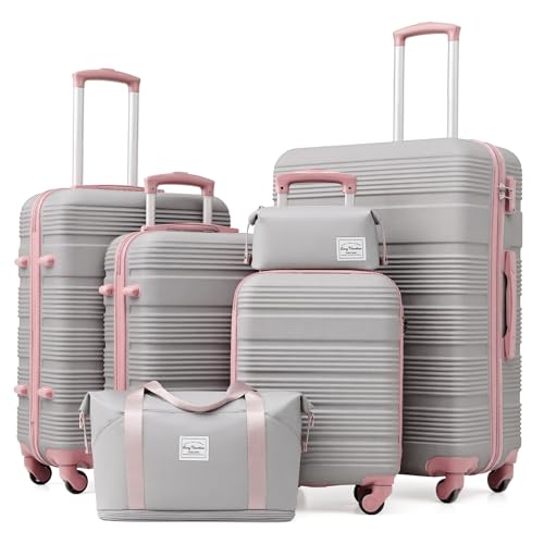 Luggage Sets with Spinner Wheels (6 Count)