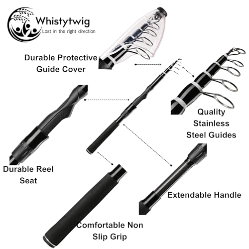 Carbon Fiber Telescopic Fishing Rod 7.4ft