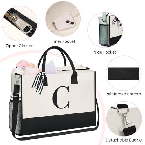 Initial Tote Bag