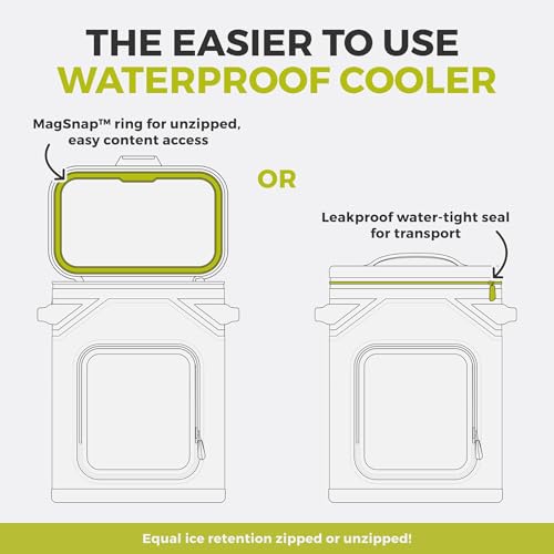 Magnetic Leak Proof 24 Can Soft Cooler with Waterproof Zipper