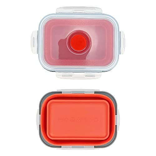 3piece Collapsible Food Storage Containers with Lids (3 Count)
