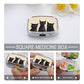 Metal 2 Compartment Pill Organizer Travel Friendly Portable Compact Pill Box Cute Pill Case to Hold Vitamins