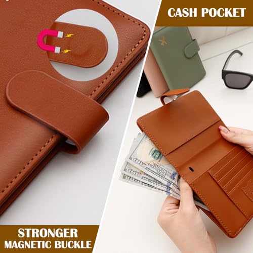 Premium Leather Passport Holder Covers Case