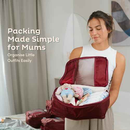 6 Pack Large Compression Packing Cubes for Travel (6 Count)