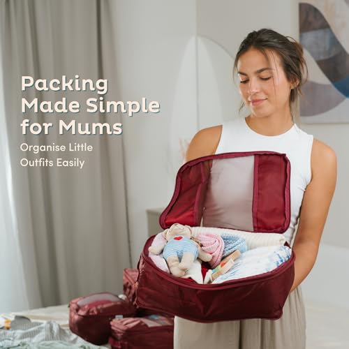 6 Pack Large Compression Packing Cubes for Travel (6 Count)