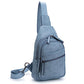 Large Sling Bag for Women Crossbody Purse Leather Fashionable Trendy Chest Bag for Travel