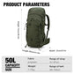 50L Hiking Survival Backpack