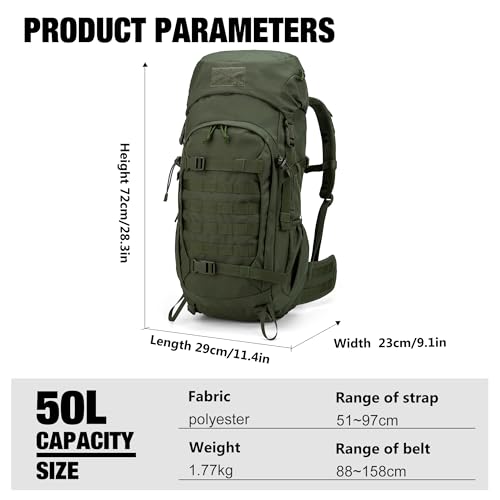 50L Hiking Survival Backpack