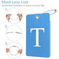 2 Pack Initial Luggage Tags for Suitcases Airplane Travel Essentials (2 Count)