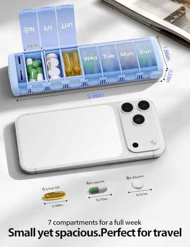 Metal Travel Pill Organizer