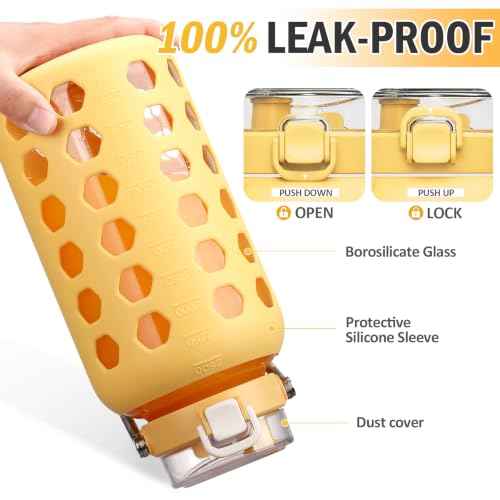 84 oz Glass Water Bottle