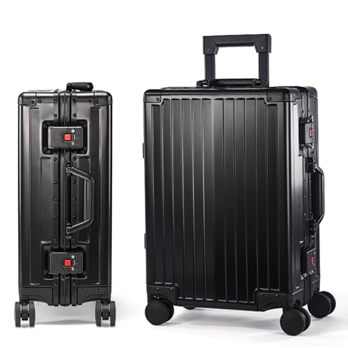 All Aluminum Carry On Luggage 22x14x9 Airline Approved Heavy Duty Hard Shell Suitcases Zipperless Suitcase with TSA Lock