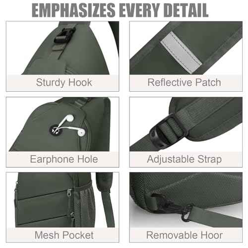 Crossbody Bags for Women Men Trendy Sling Bag Backpack Chest Bag