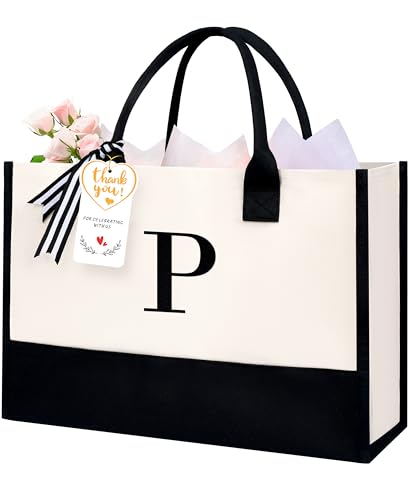 Initial Tote Bag
