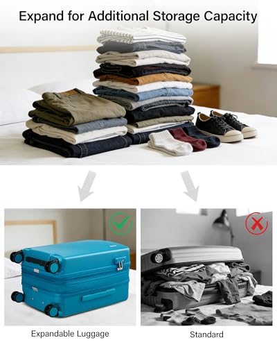 20 Inch Expandable Carry On Luggage