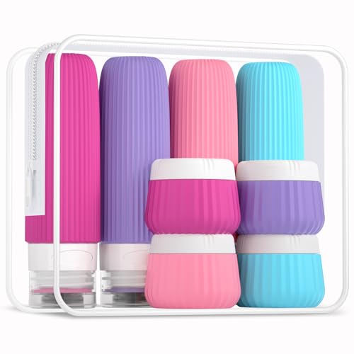 Travel Bottles for Toiletries 8 Pack (8 Count)