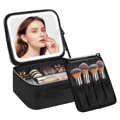 Makeup Bag with LED Mirror