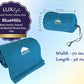Ultra Compact Travel Blanket Pillow 2 Pack Airplane Peacock Teal (2 Count)
