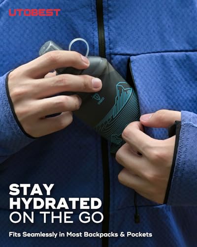 Soft Flask 200ml Collapsible Running Water Bottles (2 Count)