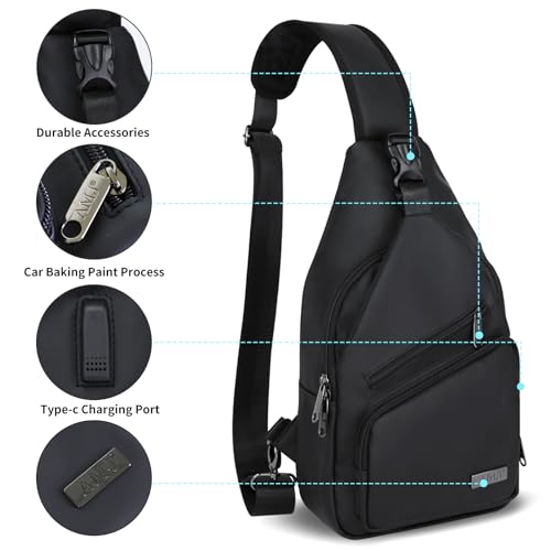 Crossbody Sling Bag Men Women