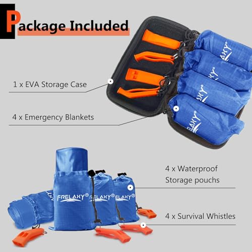 Emergency Blanket 4 Pack (4 Count)