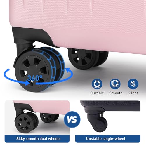 24 Inch Medium Luggage Checked TSA Approved Suitcase