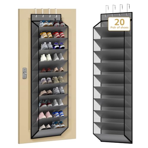 10 Tiers Mesh Over Door Shoe Organizer Storage