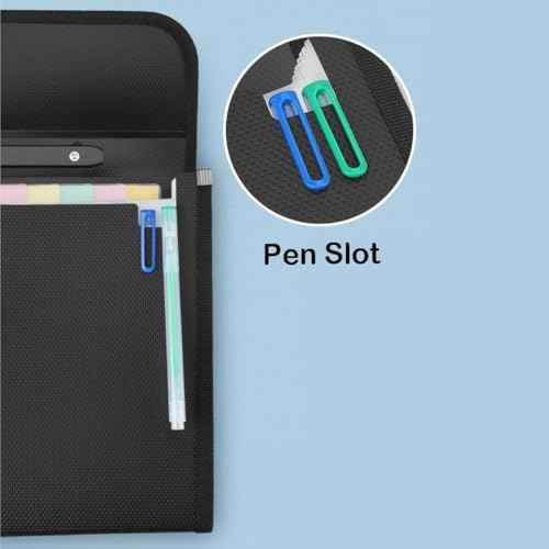 2 Pack 12 Pockets Accordion File Organizer with Handle (2 Count)
