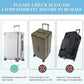 Upgraded Zippered Clear PVC Suitcase Cover 24 Inch
