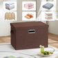 Storage Bins with Lids Fabric Closet Organizers Cubes Office Organization (3 Count)