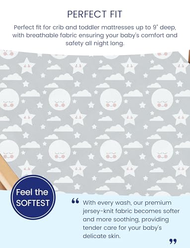 Premium Stretchy Crib Sheets (2 Count)