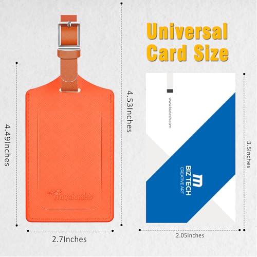 2 Pack Luggage Tags for Suitcases Airplane Travel Essentials (2 Count)