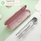 Travel Utensils with Case Cute (4 Count)