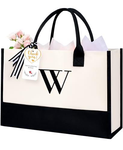 Initial Tote Bag