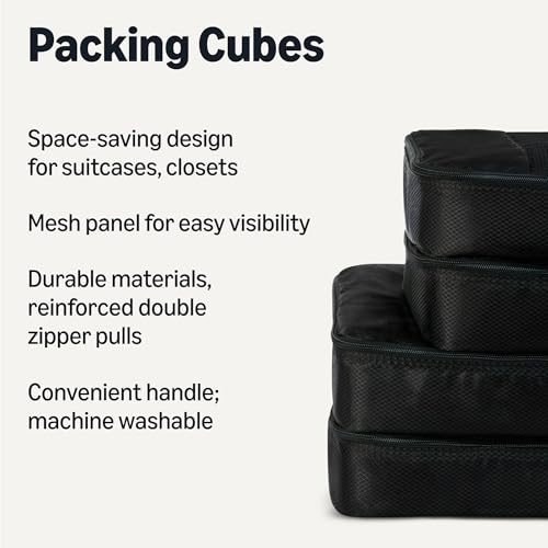 4 Piece Packing Cubes Travel Accessories Set (4 Count)