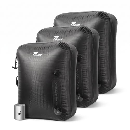 Vacuum Bags for Travel with Wireless Pump (4 Count)