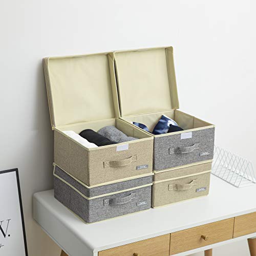 Foldable Fabric Closet Organizer Bins Box Storage (2 Count)