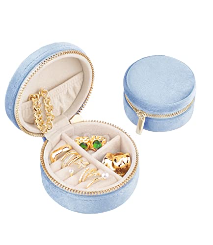 Plush Velvet Travel Jewelry Box