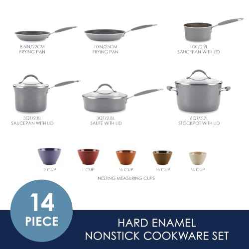 Cucina Nonstick Cookware Pots and Pans Set