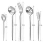 Matte Serving Silverware Set (4 Count)