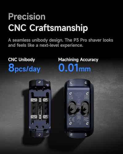 P3 Pro 3 Blade Men Travel Electric Shaver Set with Travel Pod