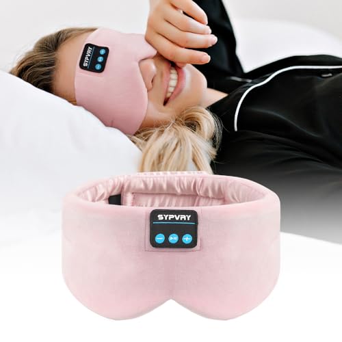 Sleep Mask Bluetooth 5.4 Headphones Soft Wireless Headband Eye Mask Blackout with Microphone