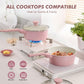 Ceramic Nonstick Saucepan with Double Pouring Spout